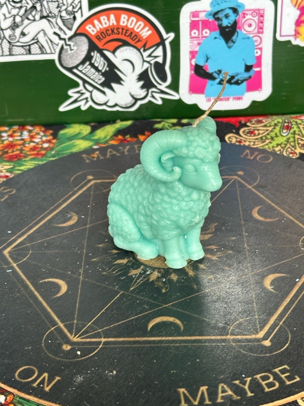 Ram Candle – Hand Poured Zodiac Ram Candle – Aries Decor – Cottagecore Witchy